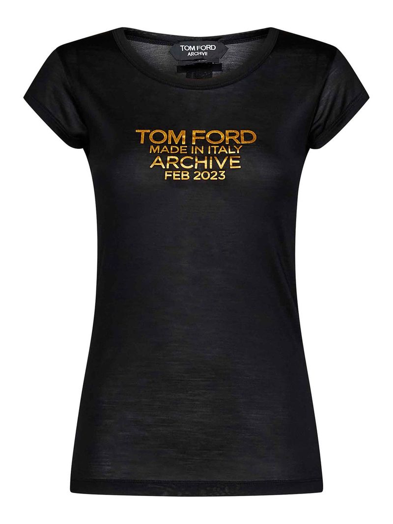 Tom Ford T-shirt in jersey di seta
