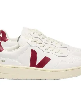 Baskets V-90 Leather Extra White / Marsala EU 39