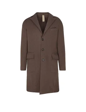 Abrigo de lana marrón 48 - Eleventy - FashionsVida