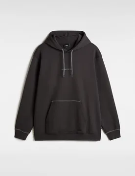 Mens Art Dept. Hoodie Sweatshirt - Black Cotton - Size X-Large - Vans - FashionsVida