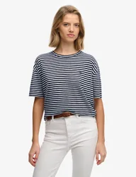 Cotton Rich Striped T-Shirt White Mix female
