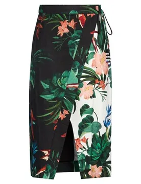 Rio Midi-Rock Damen Schwarz L Damen - Rio - FashionsVida
