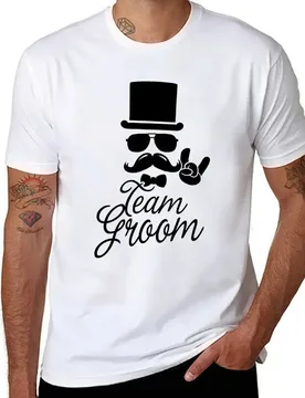 Funny Vintage Team Groom Bachelor Party Wedding Marriage Stag Do Gift T-Shirt man t shirts for men t shirts cotton 100% T-Shirt - Aliexpress - FashionsVida