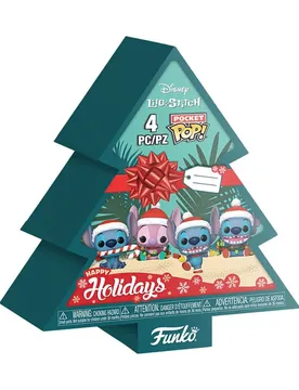 Porte-clés De Poche En Vinyle Boîte Des Fêtes Sapin 2025 Lilo & Stitch 4 Cm 4 Unités Multicolor One Size unisex