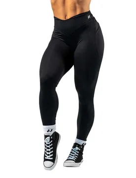 Leggings V-shaping Belt Strong Beauty 425 Black M - Nebbia - FashionsVida
