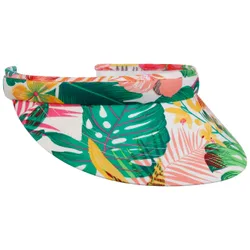 Multicolour Flower Visor by - white-orange - Damen - Size: One Size