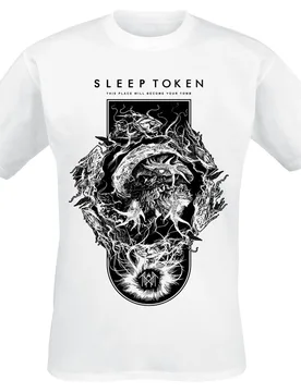 T-Shirt - Nimbus - S bis 4XL - für Männer - Größe L - weiß - Lizenziertes Merchandise! - Männer - male - Sleep Token - FashionsVida