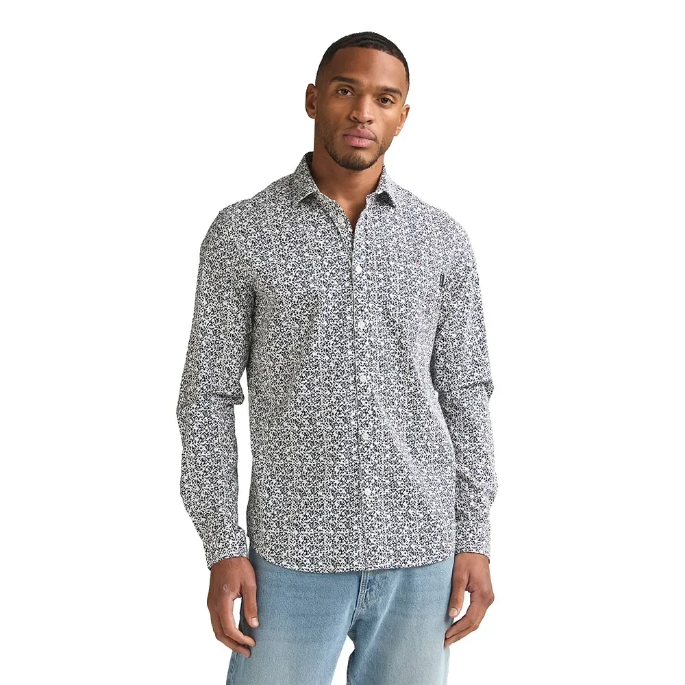 Camicia A Maniche Lunghe M-1060-sil03 Navy Blue 2XL - Petrol industries - FashionsVida