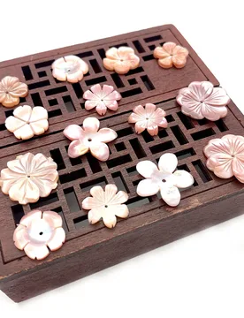 Multi-style Pink Flower-shaped Natural Shell Beads Polished Single-hole Seawater Shell Loose Bead DIY Necklace Earring Accessory - Aliexpress - FashionsVida