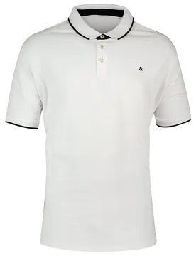 Polo à Manches Courtes Paulos White / Detail Ps 3XL - Jack & jones - FashionsVida
