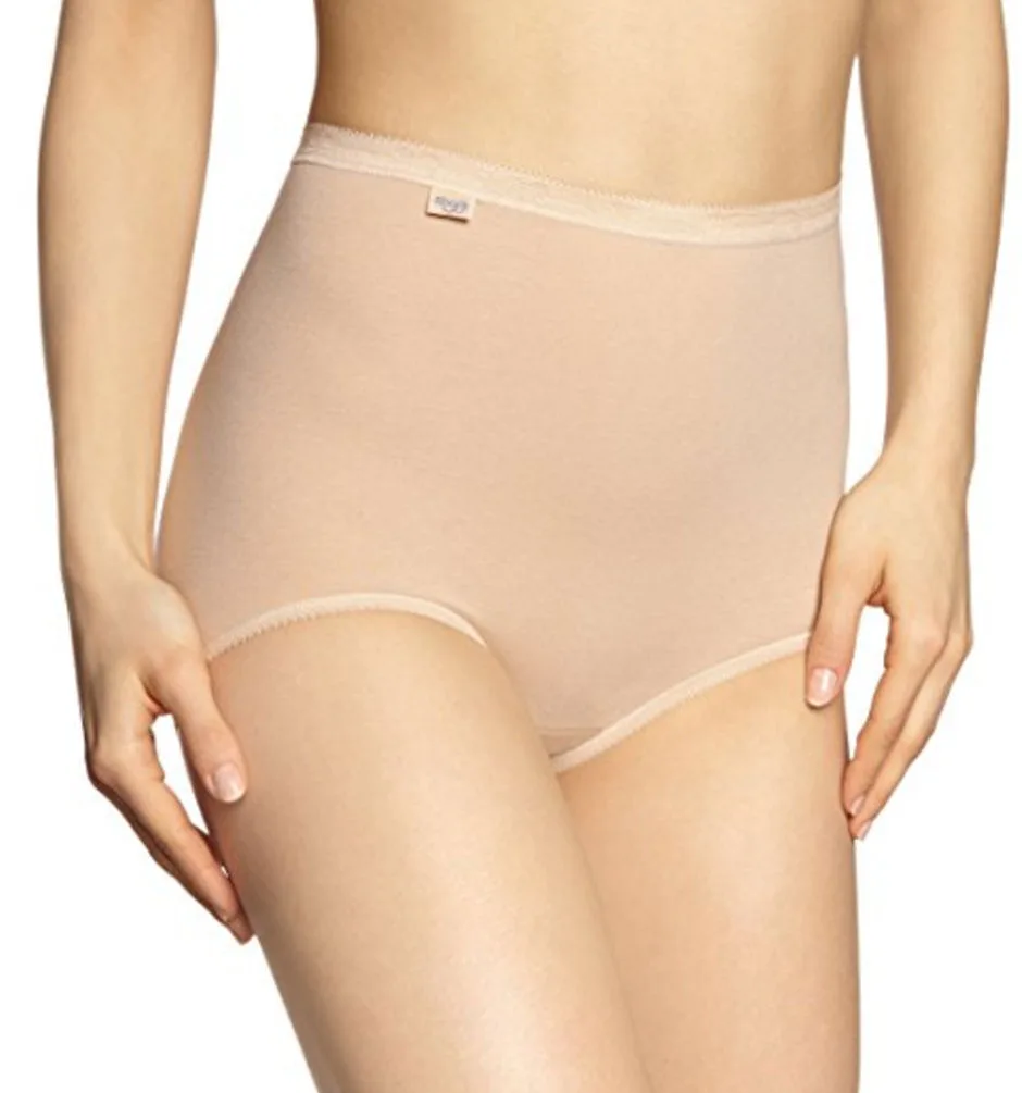 Womens Basic+ Maxi 2p 2 Pack - Beige Cotton - Size 6xl - Sloggi - FashionsVida