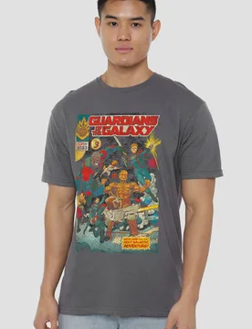 Unisex Gotg3 Guardians Vol 3 T-Shirt in Grey Size: 3XL - Grey - Size: 3XL - Marvel - FashionsVida