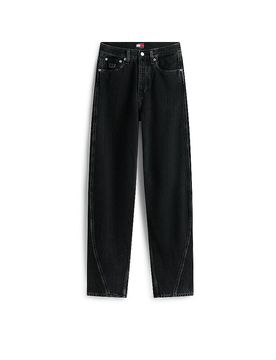 Jeans Barrel Fit schwarz 30/L32 damen
