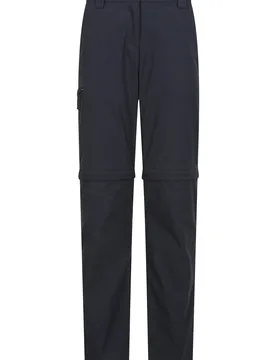 Hiker Stretch Womens Zip Off Trouser - Black - Black - Size: 6 - Mountain Warehouse - FashionsVida
