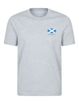 Scotland Mens Short Sleeved T-Shirt - Grey - Mountain Warehouse - FashionsVida