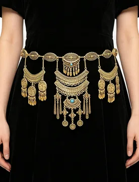 Bohemian Vintage Gold Alloy Carved Tassel Waist Chain For Women India Gypsy Boho African Kurdish Ethnic Jewelry Accessory Gift - Aliexpress - FashionsVida