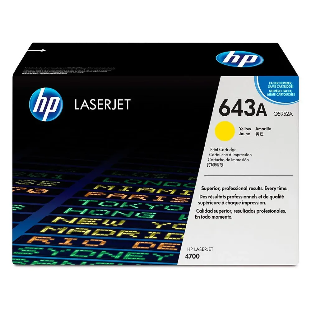 Ink Toner 643a Yellow One Size unisex - HP - FashionsVida