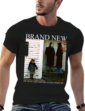 Brand New The Devil and God Are Raging Inside Me T-Shirt Simple Line Art Print Tee - Aliexpress - FashionsVida