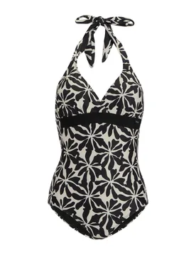 Womens/ladies Flavia Ii Abstract Floral One Piece Swimsuit (Beige) - Size 18 Uk - Regatta - FashionsVida