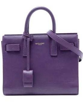 Nano Leather Sac de Jour Satchel - Saint Laurent - FashionsVida