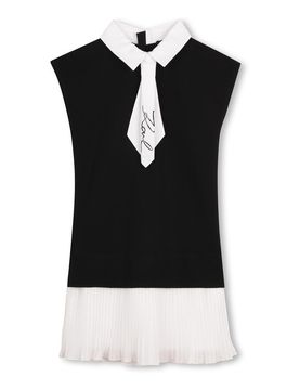 Vestito Con Gonna Plisse