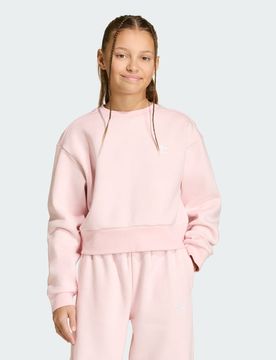 FELPA BOXY CREW 14-15A Sandy Pink Mel