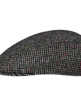 Hannover Spots Flat Cap by Alfonso D'Este - black-white - Herren - Size: L (58-59 cm) - Alfonso D´Este - FashionsVida