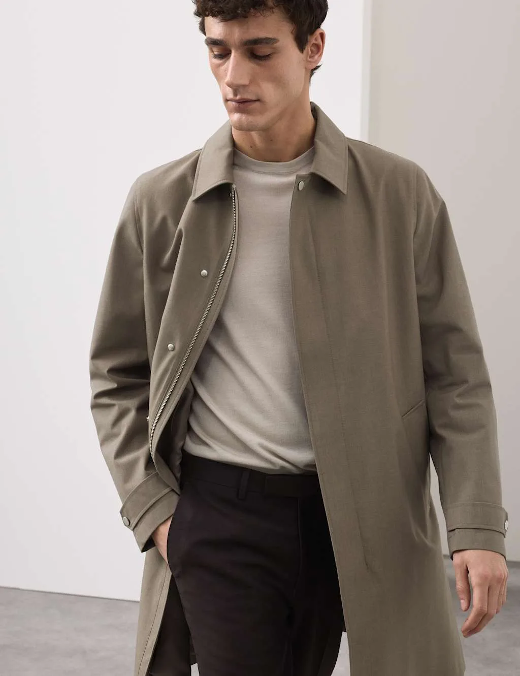 Performance Tech Mac with Wool Neutral male - Autograph - FashionsVida