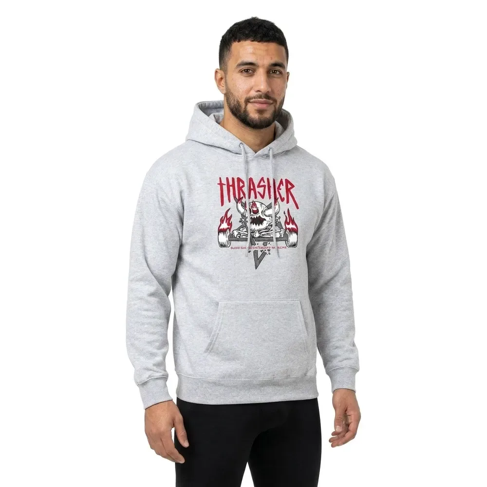 Sweat à Capuche Monster-gram Ash Grey M - Thrasher - FashionsVida