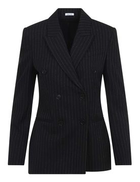 Giacca gessata in lurex