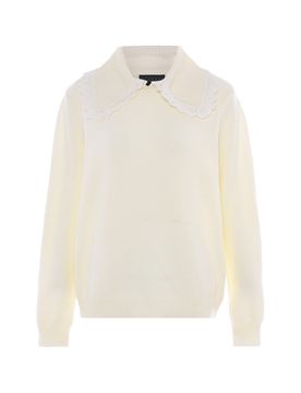 NAEMI Jersey blanco lana