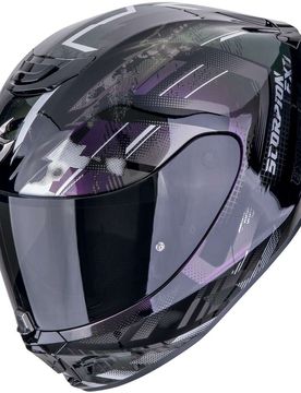 Casco Moto Integrale EXO-391 CLUTTER Nero Camaleon taglia XS