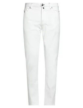 Hose Herren Weiß 35 Herren - LUIGI BORRELLI NAPOLI - FashionsVida