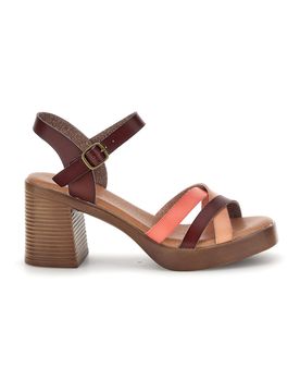 Sandali beige con tacco e plateau AD897701 39