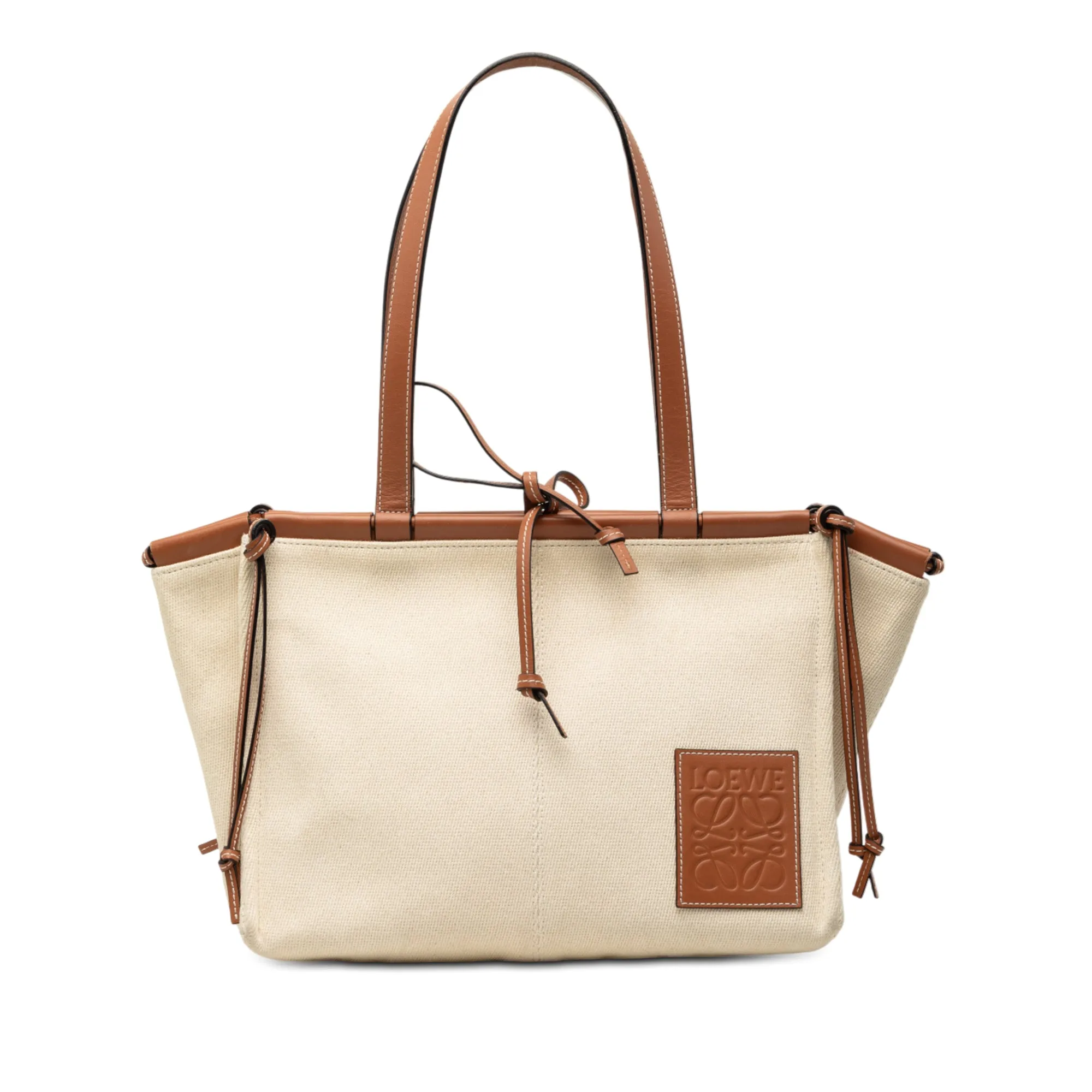 Small Canvas Cushion Tote - LOEWE - FashionsVida