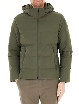 Piumino con cappuccio VERDE MILITARE XL