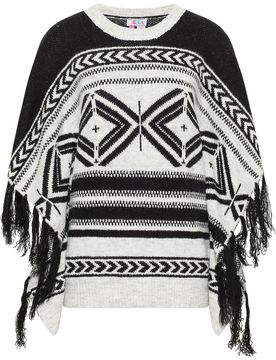 IZIA Capa negro / blanco moteado
