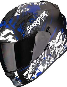 Casco Moto Integrale EXO-491 SPECTOR Opaco Nero Blu taglia XS