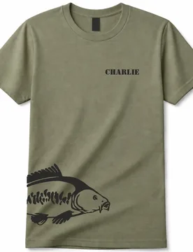 Personalised Carp Fishing T Shirt Mens Fashion Tee Custom Name Gift Olive Green Fishing Lover Personalized Shirt Daily Sport Tee - Aliexpress - FashionsVida