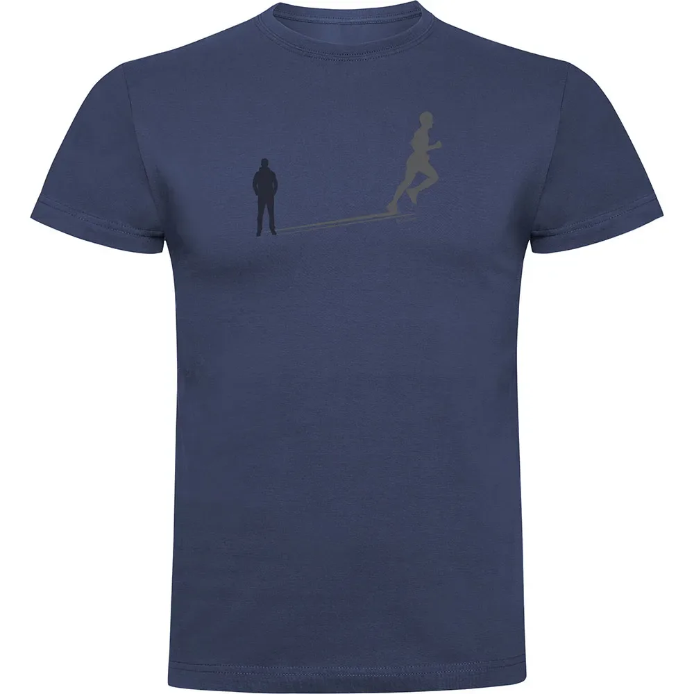 Maglietta A Maniche Corte Shadow Run Denim Blue XL - Kruskis - FashionsVida