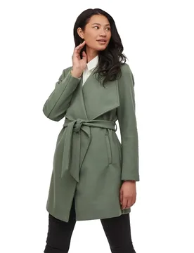 Cappotto Cooley Collar Belt Laurel Wreath 34 - Vila - FashionsVida