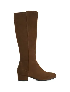 Women's 'Tayla' Suede Knee High Boots in Brown Size: 6 - Brown - Size: 6 - Dune london - FashionsVida