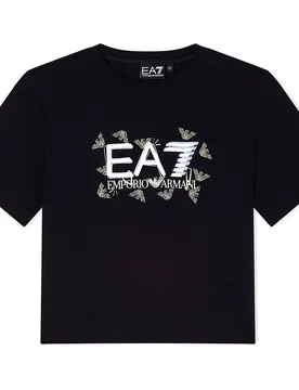 Ea7 Emporio Armani T-shirt à Manches Courtes 7g000151_af10373 Black 12 Années Fille - Giorgio Armani - FashionsVida