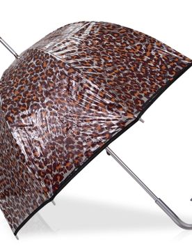 Parapluie cloche transparent PVC/Léopard pvc/léopard beige ST