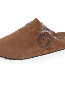 Sabots fourrés en cuir Camel camel 41