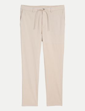 Chinohose mit Kordelzug Beige XL