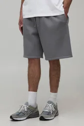 Herren Basic Baggy Fit Jersey Shorts Grey Größe Small