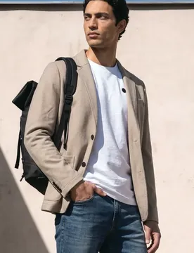 Street One Sakko in Unifarbe mit Taschen male Beige