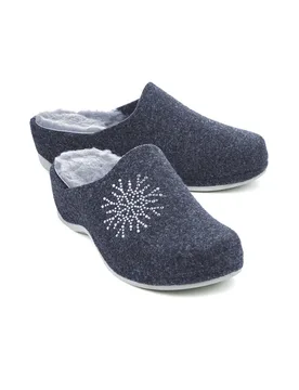 Lammfell-Pantolette Rückenfit - Marine - female - Size: 37 - Avena - FashionsVida