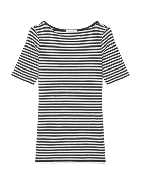 T-SHIRT, SHORT SLEEVE, BOAT NECK, S female - XS - FashionsVida